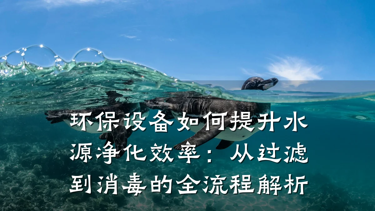 环保设备如何提升水源净化效率:从过滤到消毒的全流程解析