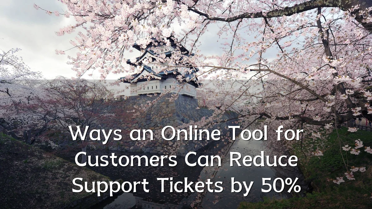 Ways an Online Tool for Customers Can Reduce Support Tickets by 50%