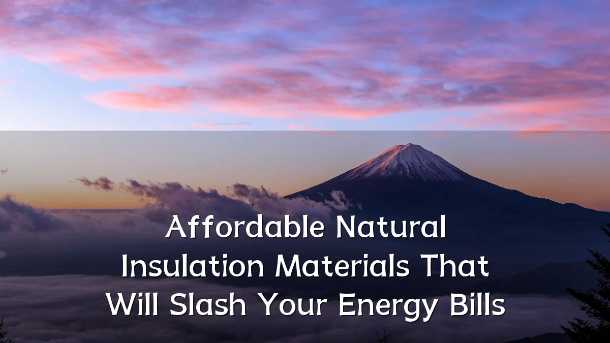 Affordable Natural Insulation Materials That Will Slash Your Energy Bills