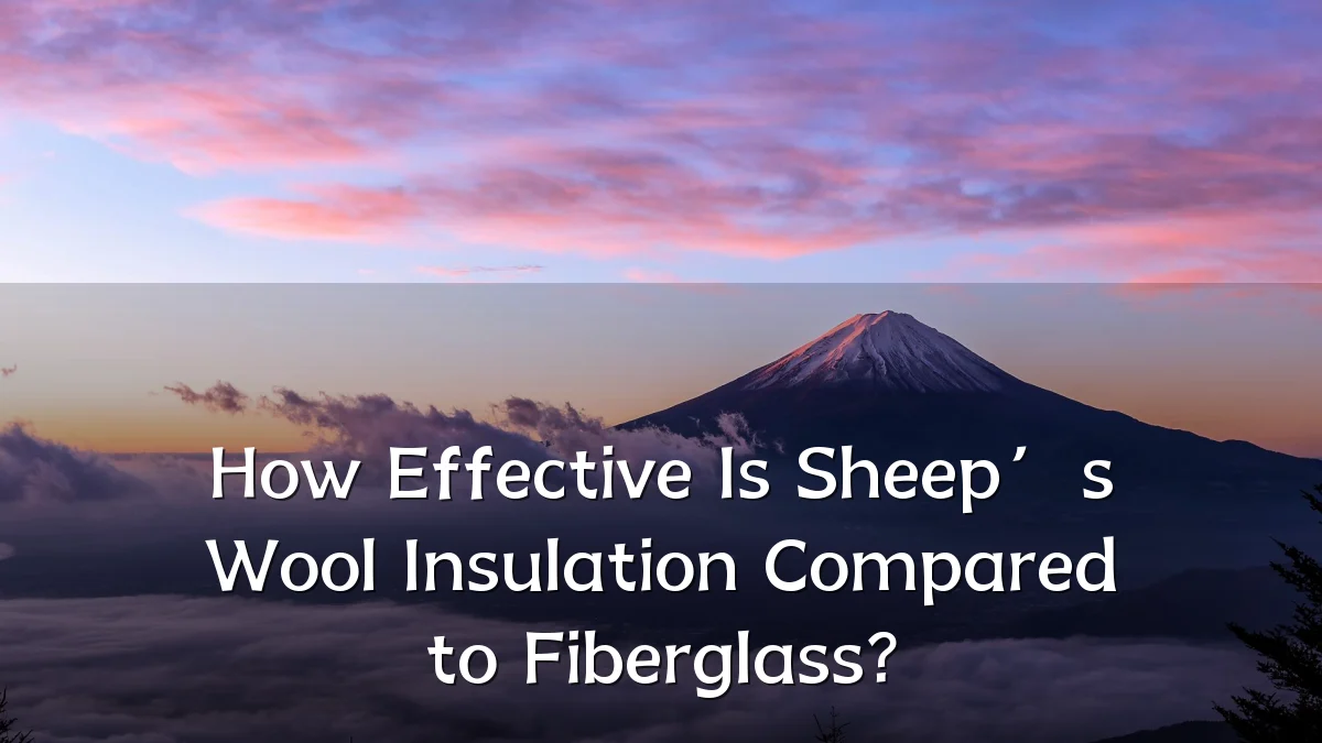 How Effective Is Sheep’s Wool Insulation Compared to Fiberglass?