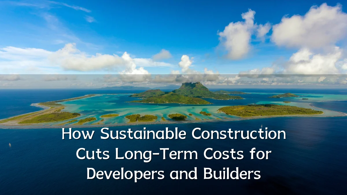 How Sustainable Construction Cuts Long-Term Costs for Developers and Builders