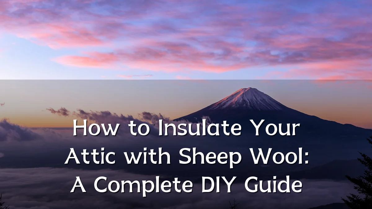 How to Insulate Your Attic with Sheep Wool: A Complete DIY Guide