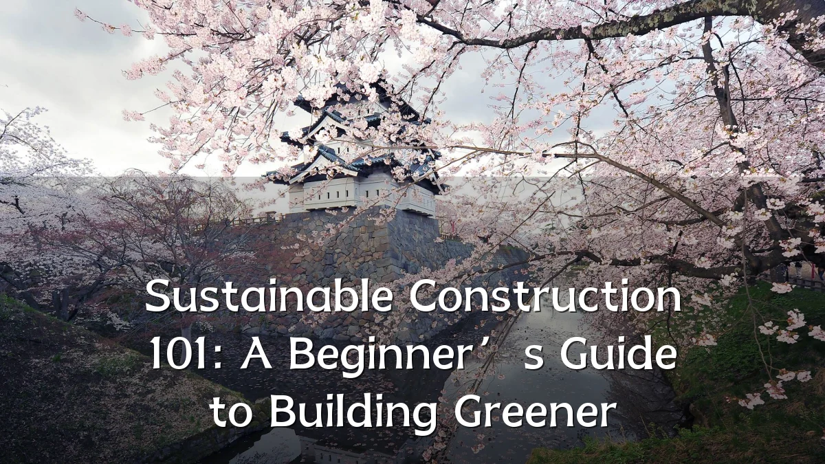 Sustainable Construction 101: A Beginner’s Guide to Building Greener