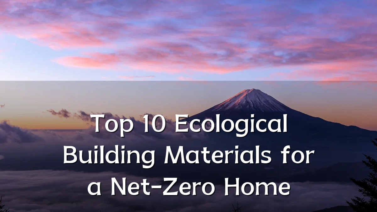Top 10 Ecological Building Materials for a Net-Zero Home