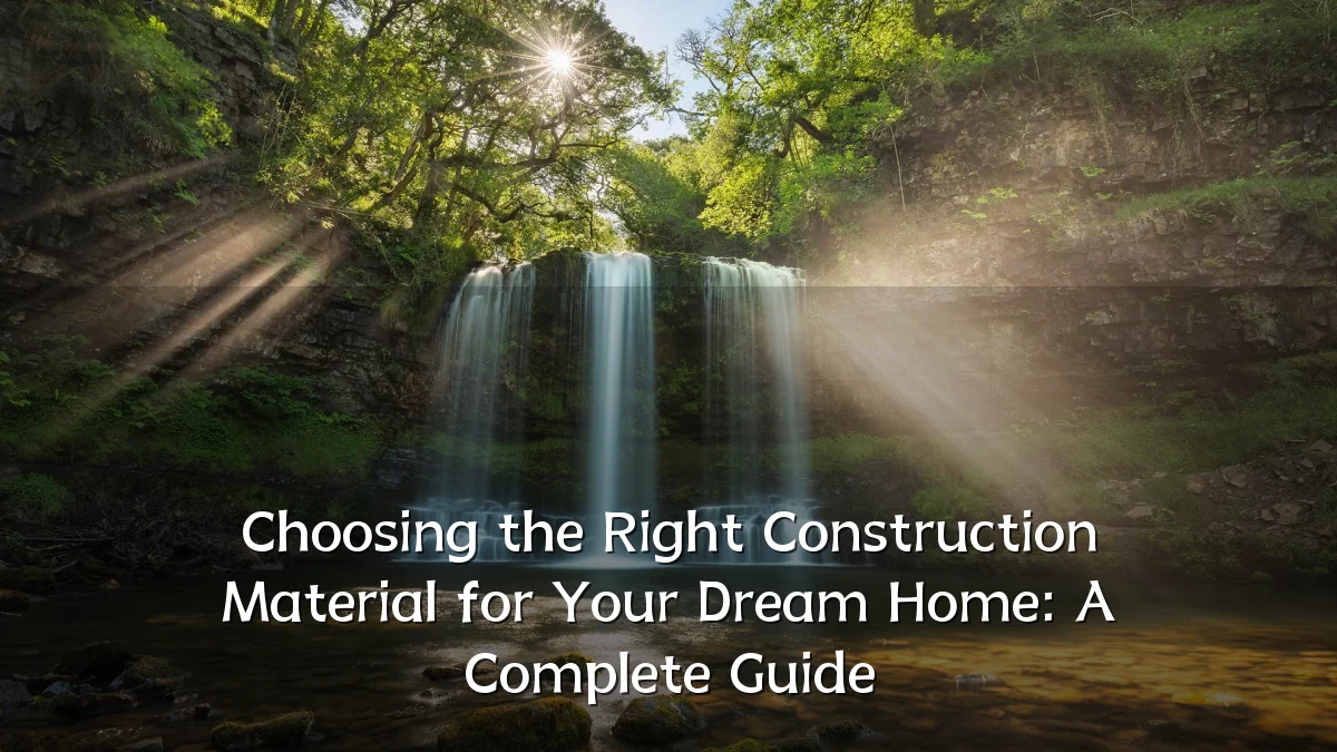 Choosing the Right Construction Material for Your Dream Home: A Complete Guide