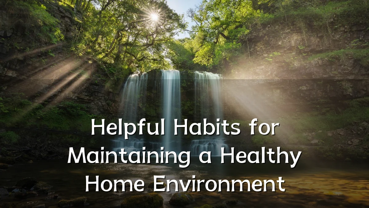 Helpful Habits for Maintaining a Healthy Home Environment