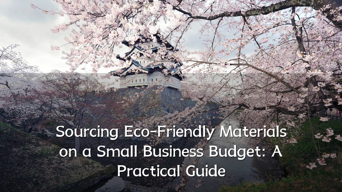 Sourcing Eco-Friendly Materials on a Small Business Budget: A Practical Guide