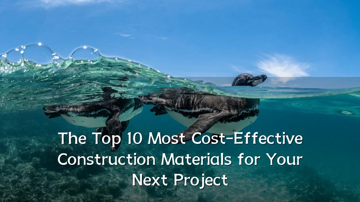 The Top 10 Most Cost-Effective Construction Materials for Your Next Project