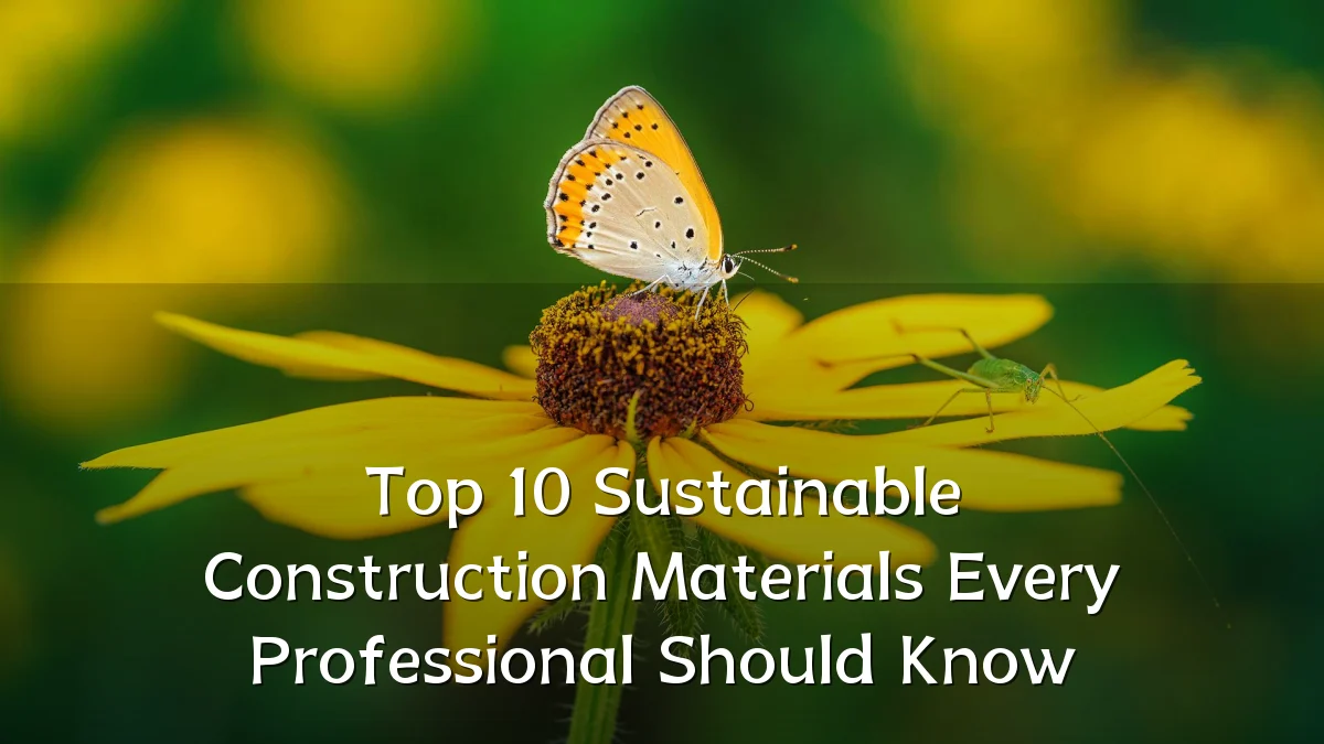 Top 10 Sustainable Construction Materials Every Professional Should Know