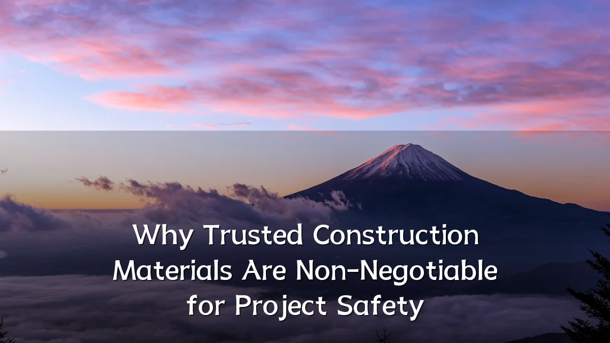 Why Trusted Construction Materials Are Non-Negotiable for Project Safety